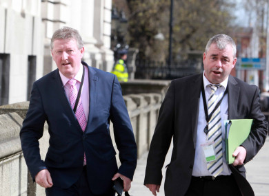 Kevin ‘Boxer’ Moran (right) and Seán Canney