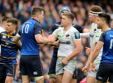 Sexton was hit late a number of times in the first half.