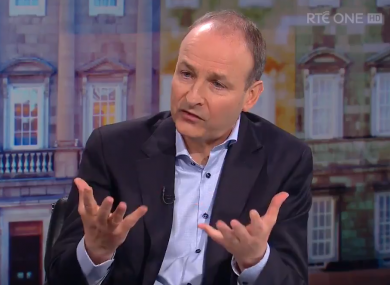 Michael Martin TD and RTÉ's The Week in Politics.