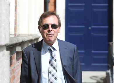 Alan Shatter arriving this afternoon.