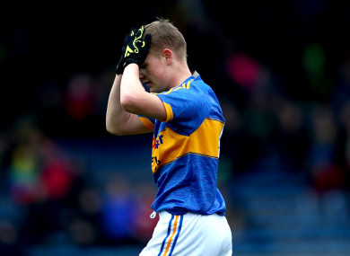 A dejected Christy McDonagh of Tipperary (file photo).