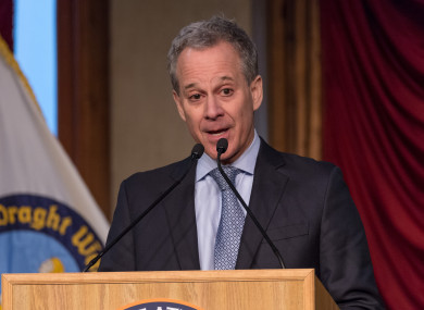 NY State Attorney General Eric Scheiderman.