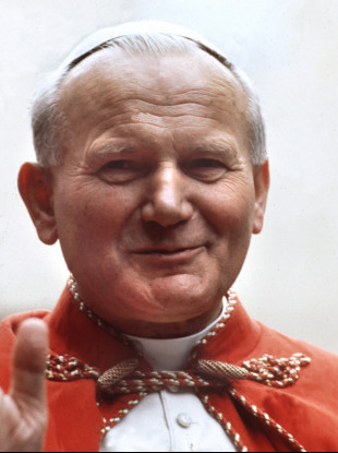 Pope John Paul II, recorded in October 1979 in New York during his US trip.