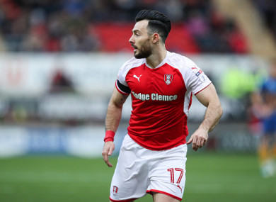 The Dubliner has been on loan at Rotherham all season from Chris Hughton's Brighton.