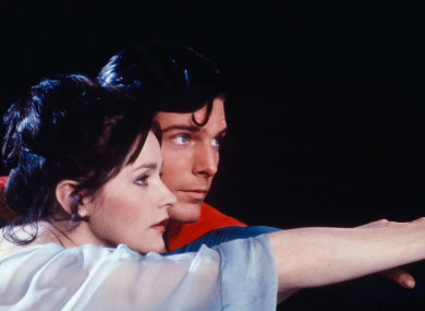 Kidder opposite Christopher Reeve in Superman