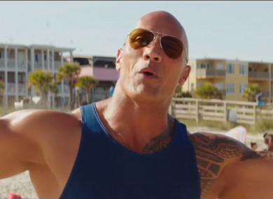 The Rock stars in Baywatch, which was one of the films complained about.