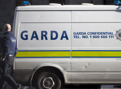 File photo of garda van.