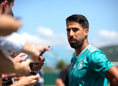 The midfielder speaking to the media in Sochi today.
