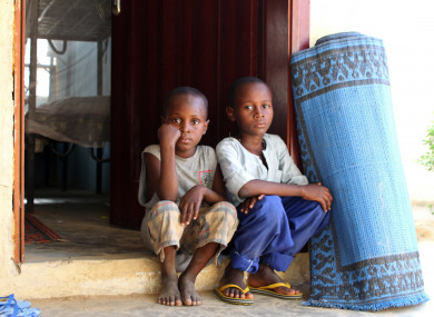 Brothers who were abducted by Boko Haram sitting in a UN-run transit centre in the north-eastern city of Maiduguri, Nigeria, 30 June 2017