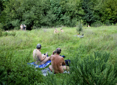The nudist park in Bois de Vincennes
