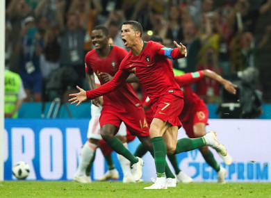 Ronaldo's stunning free-kick grabbed a point for Portugal.