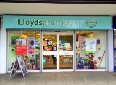 File photo of a Lloyds Pharmacy in England.