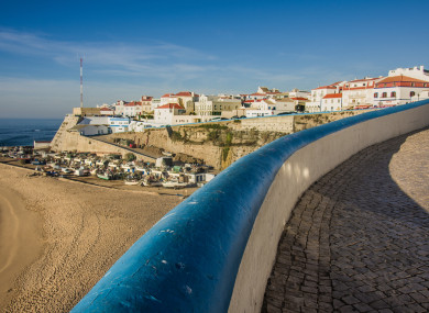 General view of Ericeira beach and houses