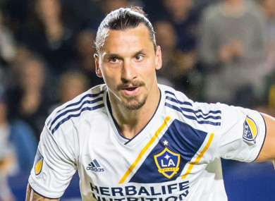 LA Galaxy star Zlatan Ibrahimovic