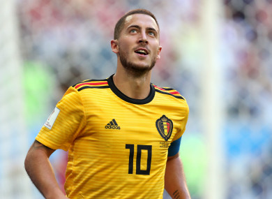 Hazard scored against England in Saturday's third-place play-off.