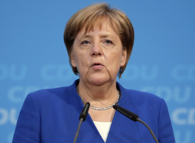 German chancellor Angela Merkel