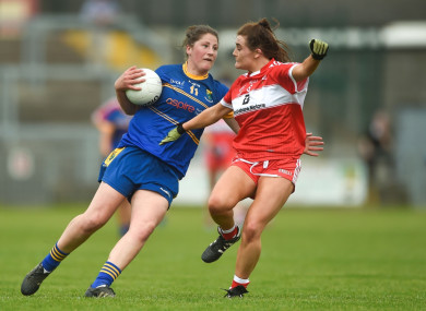 Jackie Kinch in action for Wicklow.