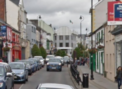 Upper Main Street in the town.
