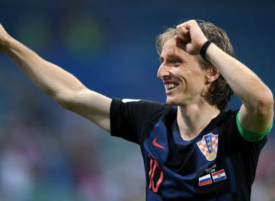 Key man: Croatia captain Luka Modric.