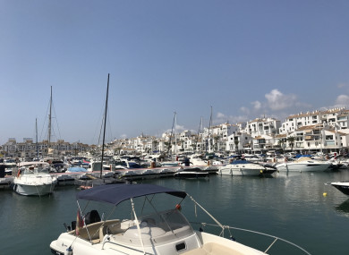 The Golden Mile in Marbella, Spain