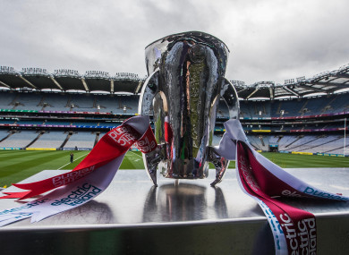 A view of the All-Ireland minor hurling trophy (file pic).