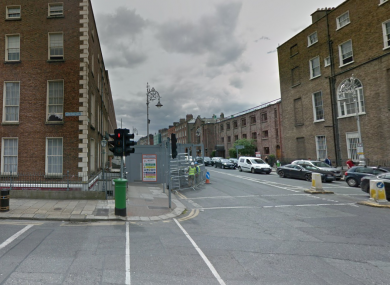 The junction of Mount Street and Fitzwilliam Street Lower.