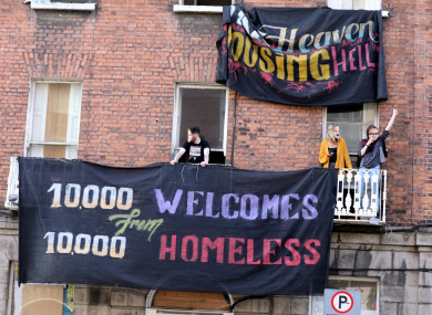 Activists occupying 34 North Frederick Street