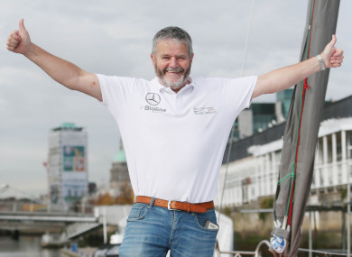 O'Coineen, who is chairperson of Kilkullen Kapital Partners, recently completed a solo circumnavigation of the world - making just one stop - in his yacht.