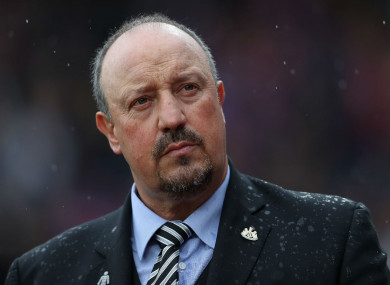 Newcastle United manager Rafael Benitez.