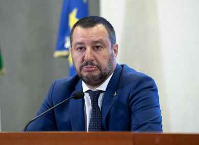 Italian Interior Minister and Deputy-Premier Matteo Salvini.
