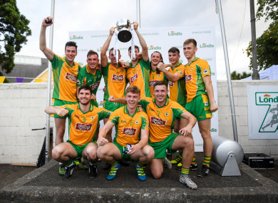 Corofin celebrate their triumph.