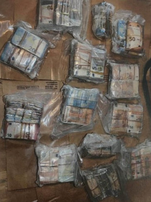 The seized money