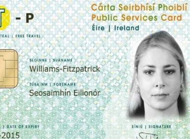 The software matches that person's photograph with the photographs it stores for all applicants for the Public Services Card.