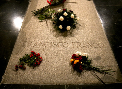 The tomb of former Spanish dictator Francisco Franco