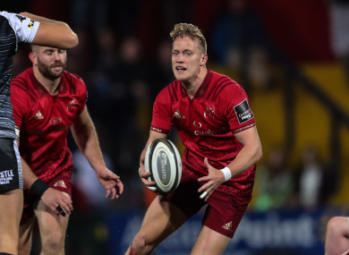 Mike Haley was withdrawn from the Ulster match with a tight hamstring.