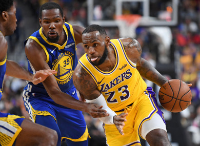 LeBron James and Golden State Warriors forward Kevin Durant.