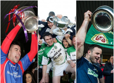 Patrick Skehill, Joseph Cooney and David Collins have celebrate the last three years in Galway.