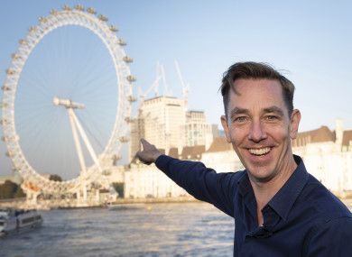 Ryan Tubridy visits The London Eye ahead of The Late Late Show.
