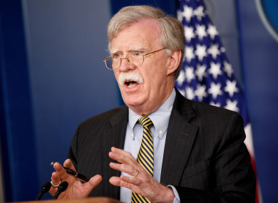 US National Security Adviser John Bolton