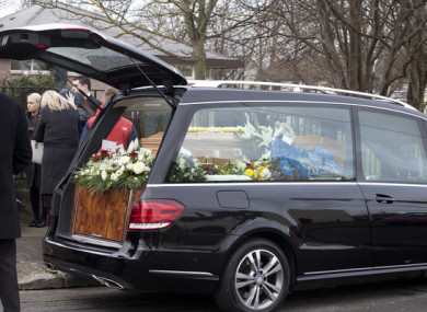 The Funeral of Murder Victim Kenneth O'Brien. 2016