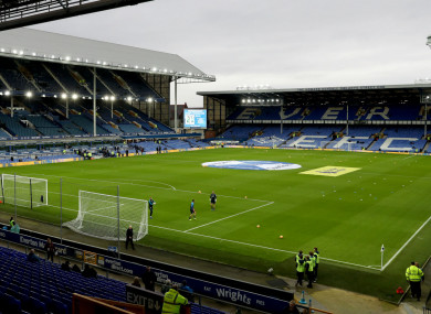 A general view of Goodison Park.