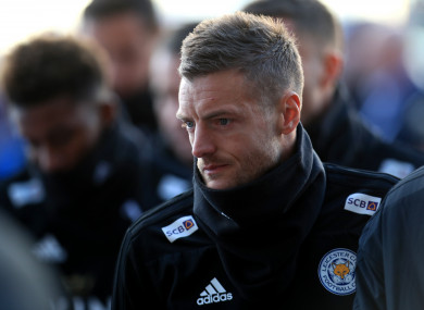Leicester City striker Jamie Vardy.