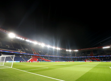 A general view of the Parc des Princes, where PSG play their home matches.