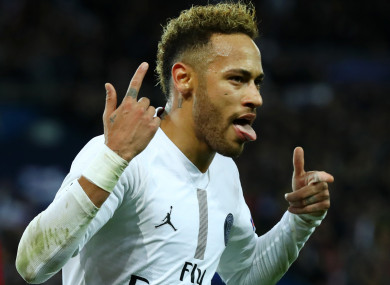 Paris Saint-Germain star Neymar.