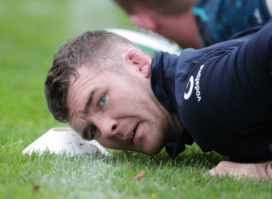 O'Mahony: lines out alongside O'Brien and Stander this weekend.