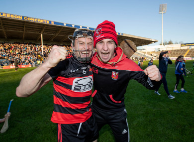 Philip Mahony celebrates Ballygunner's Munster final victory.