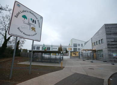 The exterior of St Lukes National School in Dublin which has been closed due to safety concerns.