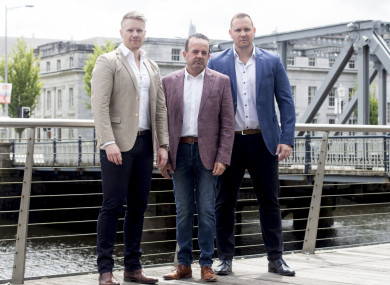 Pat Phelan with James and Brian Cotter