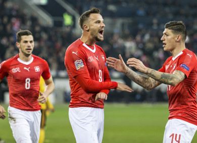Seferovic: goals sparked Swiss comeback.