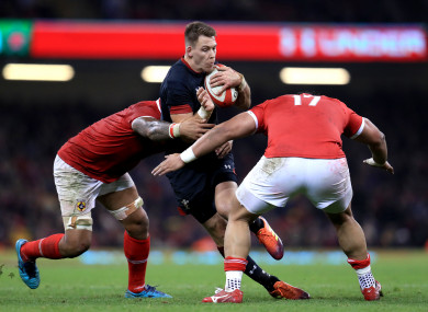 Liam Williams facing Tonga.